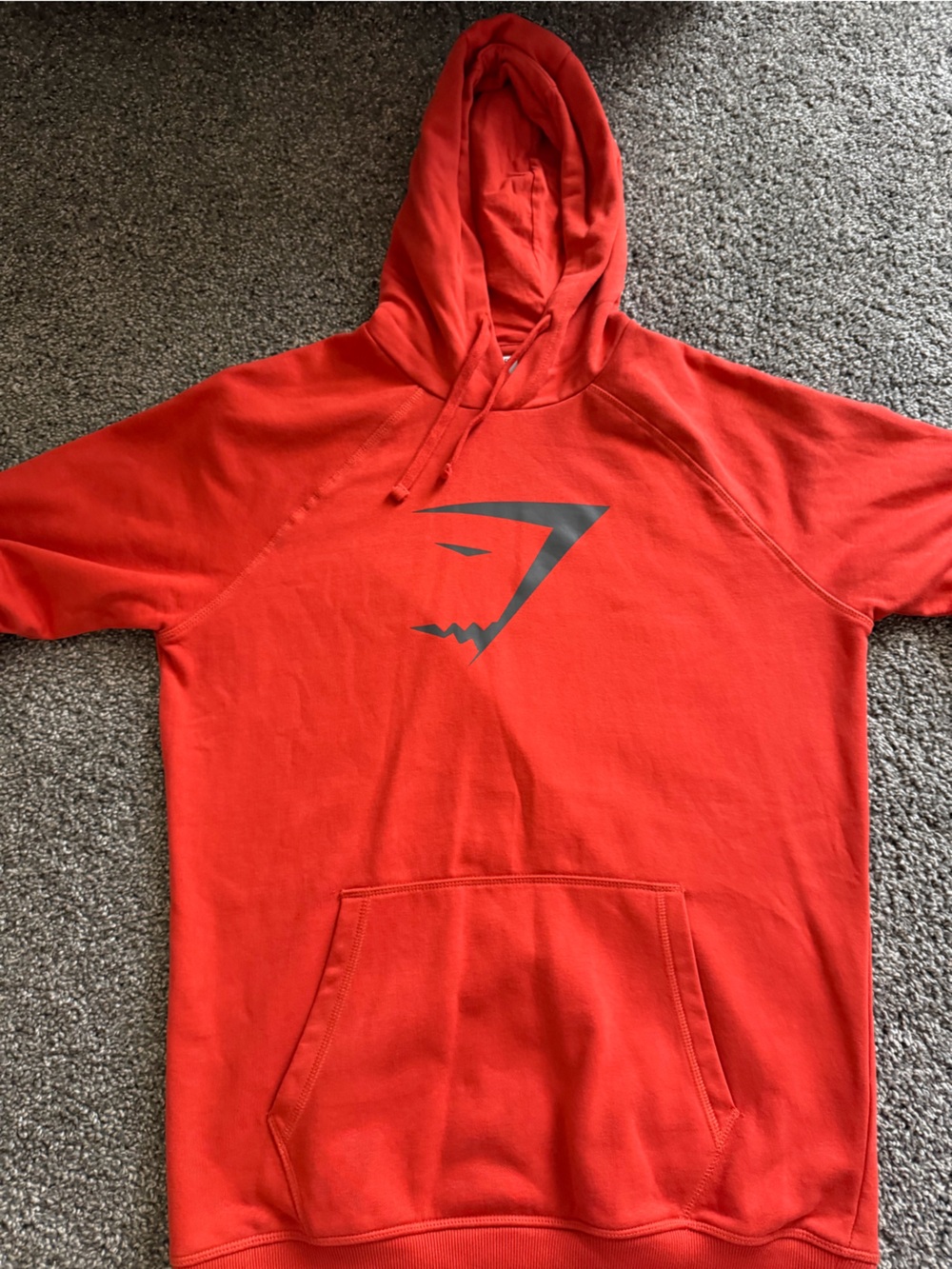 Gymshark red/ orange Hooded Zip-Up Style Sweatshirt